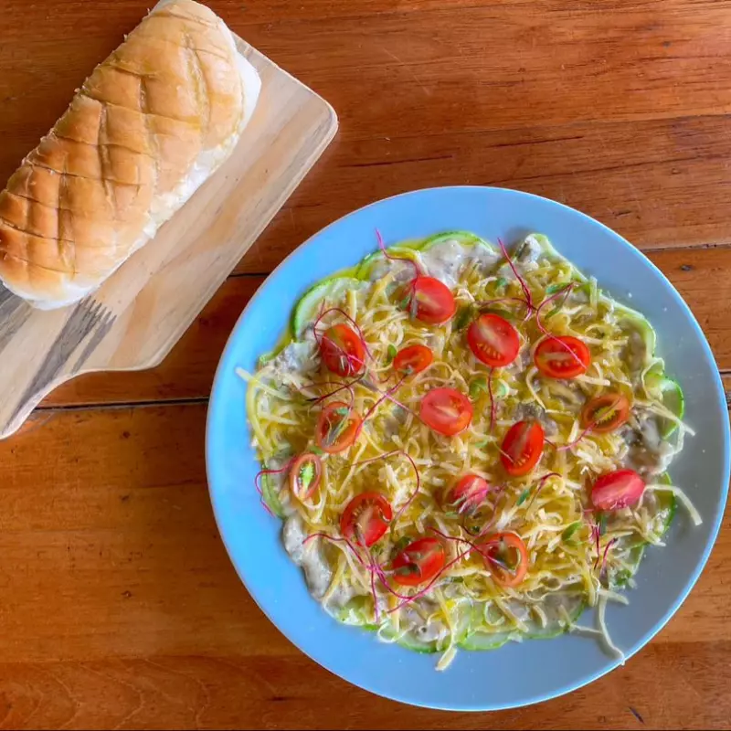 Carpaccio de abobrinha.