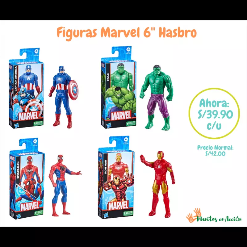 Figuras Marvel 6'' Hasbro