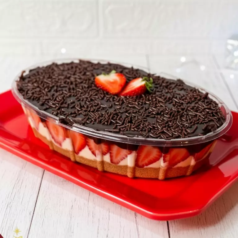 Travessa “Surpresa de morango”