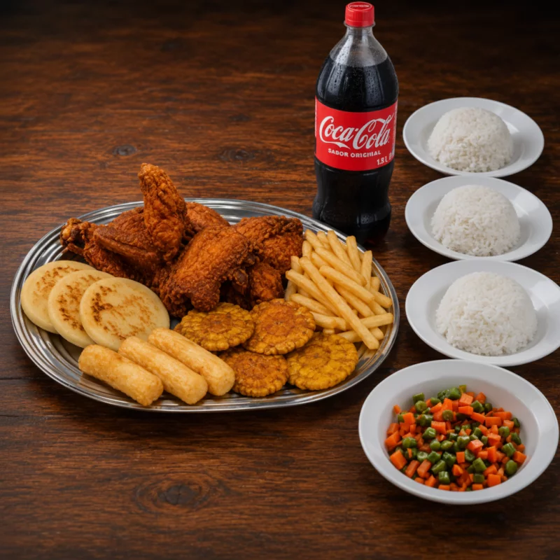 1 POLLO BROASTER COMBO AGRANDADO