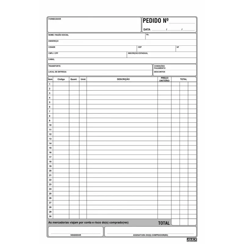 Bloco de Pedido (MULTIVIAS)