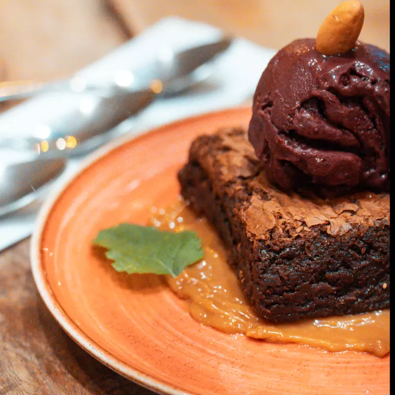 Brownie de chocolate com Açaí