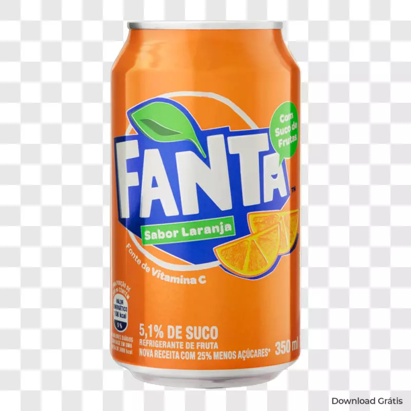 Fanta Laranja Lata 350ML.