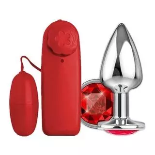 KIT BULLET + PLUG VERMELHO