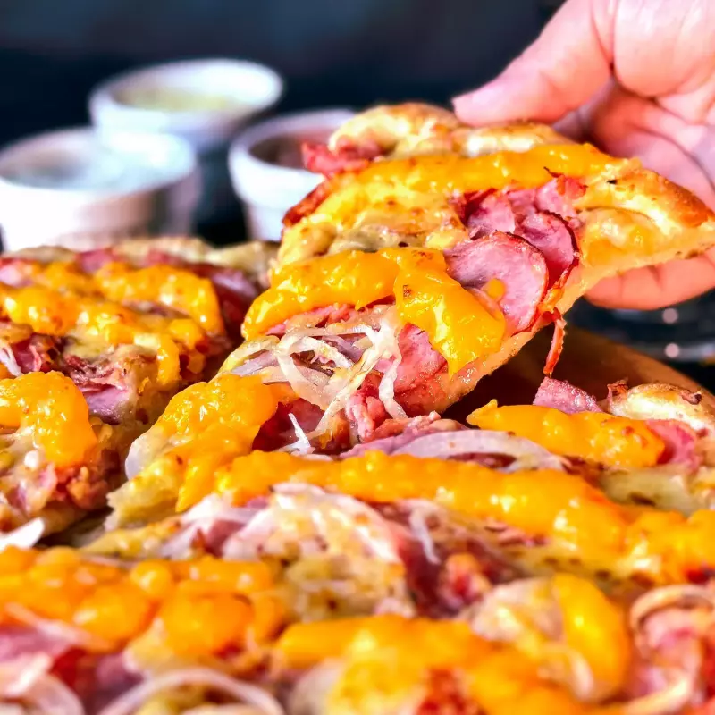 Calabresa com cheddar