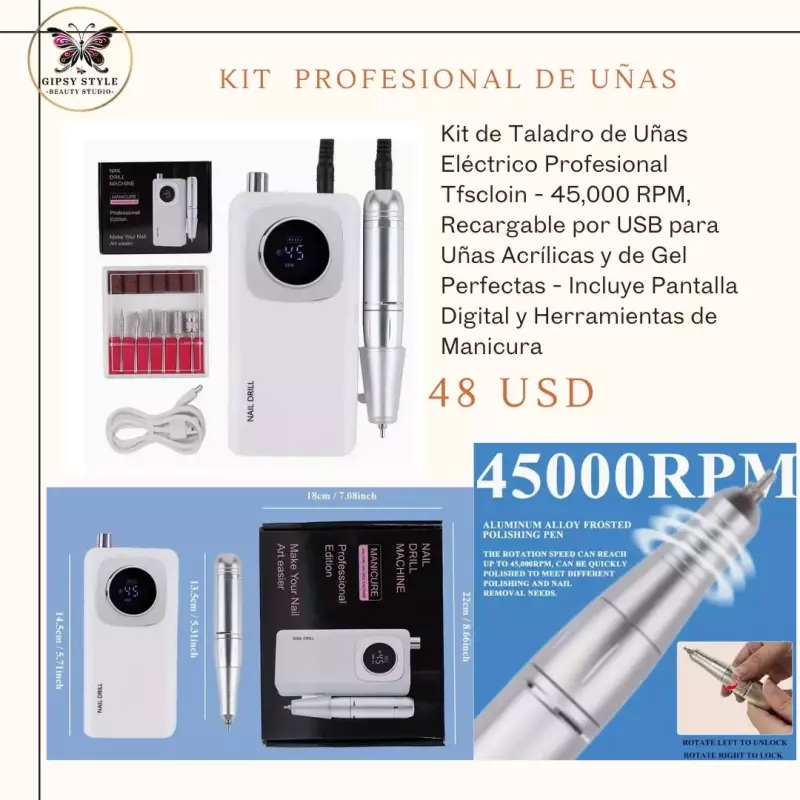 Kit de Drill Profesional de Uñas