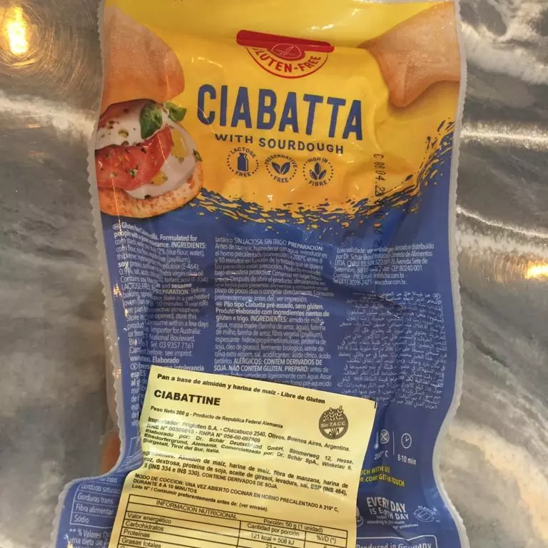 Pan Ciabatta  - 4 Unid
