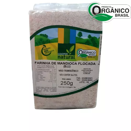Farinha de Mandioca Flocada Org 250