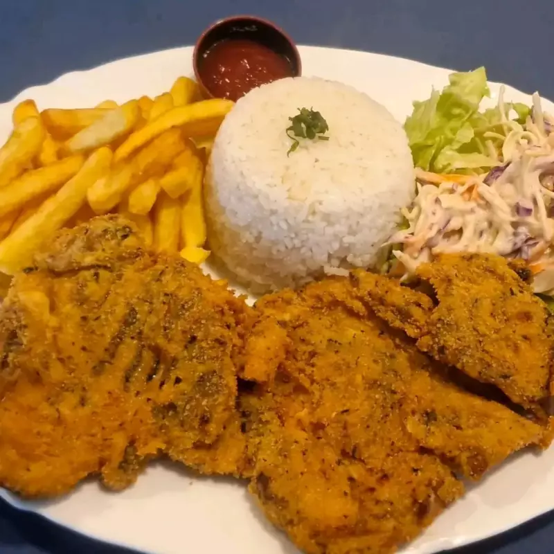 Chuleta de cerdo apanado