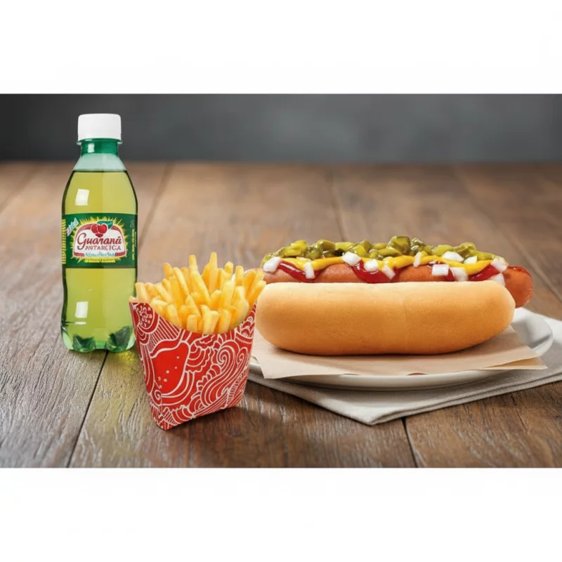 1Cachorro quente + Refri P+ Batata P