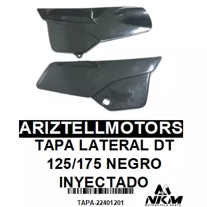 TAPA LATERAL DT 125/175 NEGRO