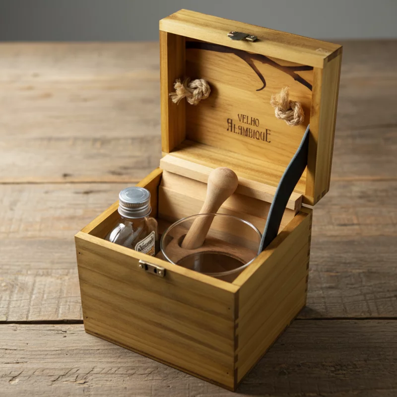 kit caipirinha velho alambique prata