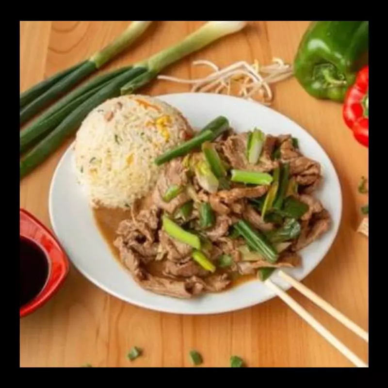 Carne Mongo + arroz