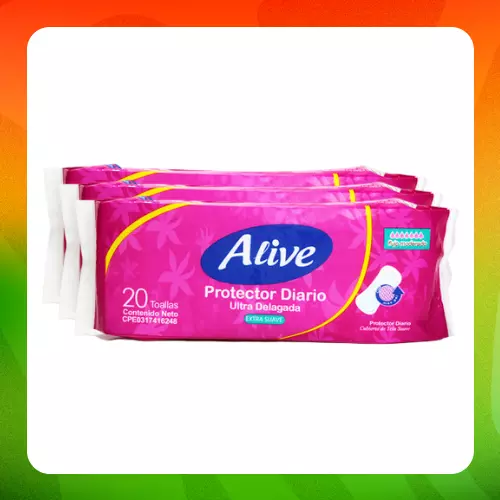 Bulto Alive Protector Diario 20pcs