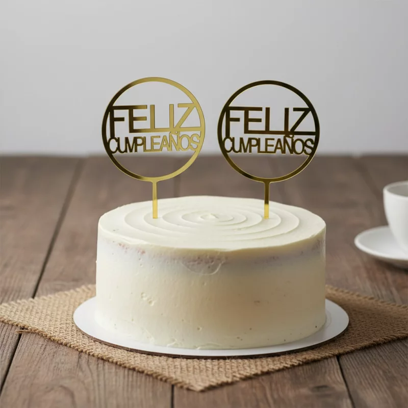 E010 TOPPER FELIZ CUMPLEAÑO-16X10CM