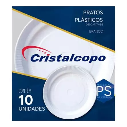 PRATOS RASO 18CM C/10