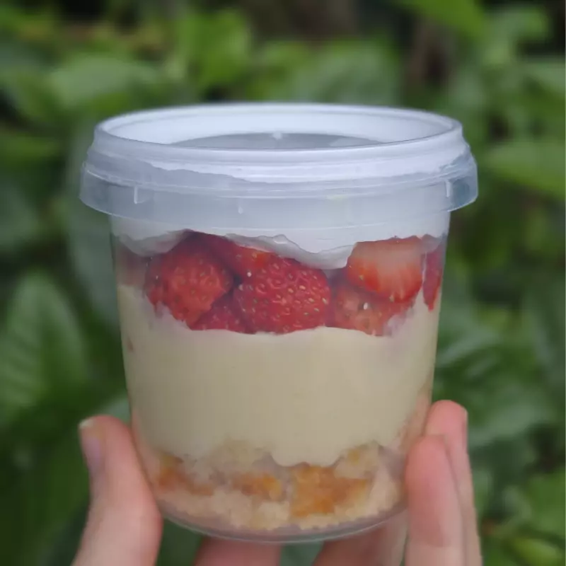 Morango com creme (sem caseína)