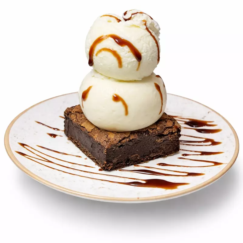 Brownie com sorvete