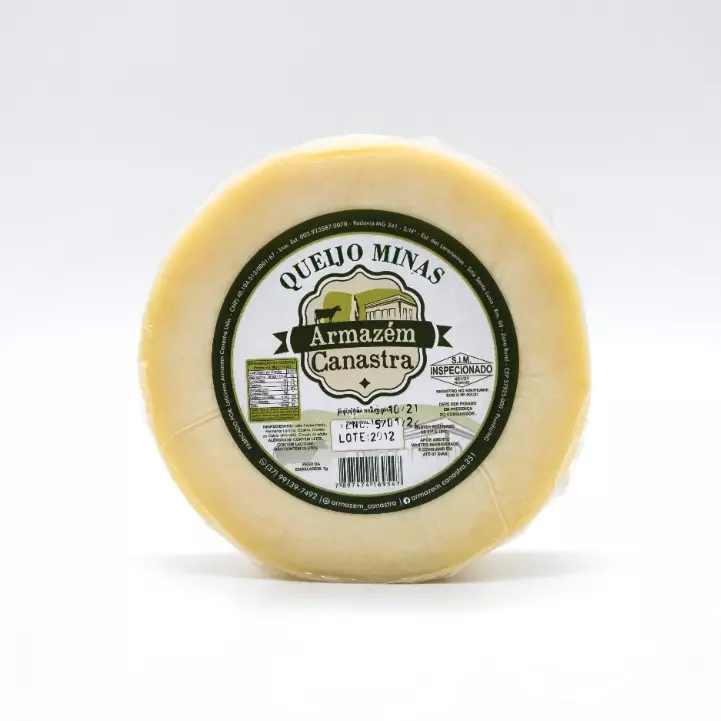 1452 - Queijo Minas Caipira Meia Cura (Massa Cozida) Armazém Canastra