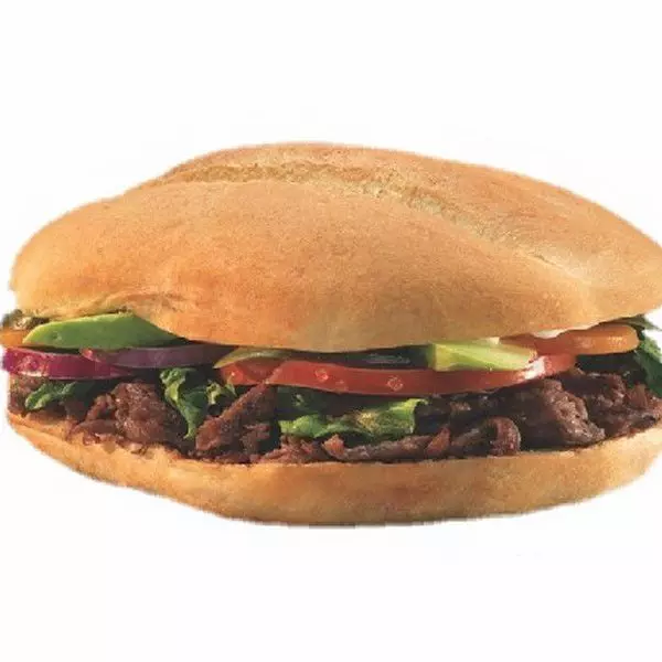 Torta Arrachera, Chorizo y Queso