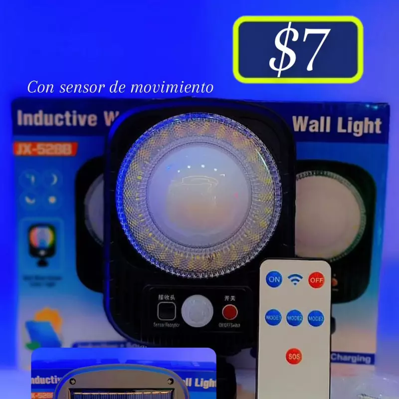 Lámpara Ovalada con panel solar