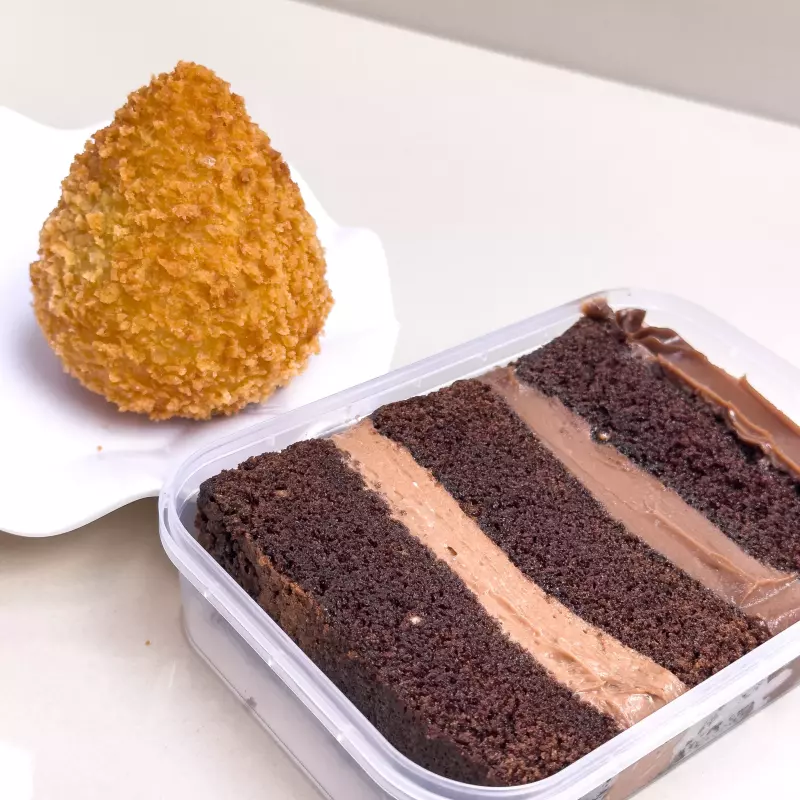 Cox de Frango + Fatia Chocolatudo