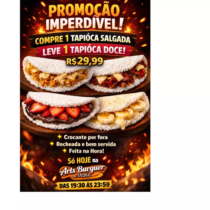 promoção tapioca