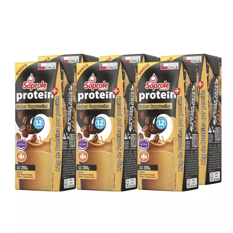 Pack leche Protein cappuccino 6x200c