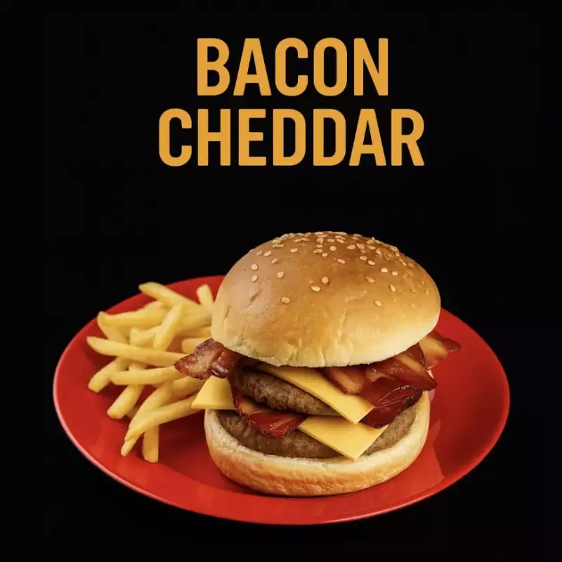 HAMBURGUESA BACO CHEDDAR
