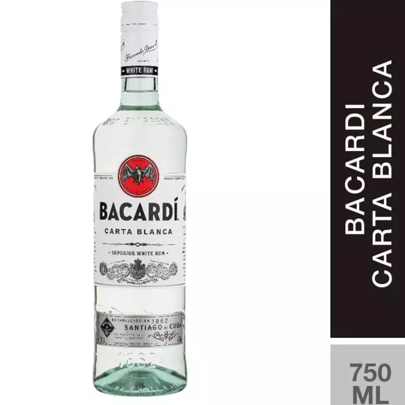 RON BACARDI BLANCO - 750 ML
