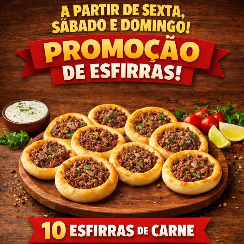Fim de semana de esfihas