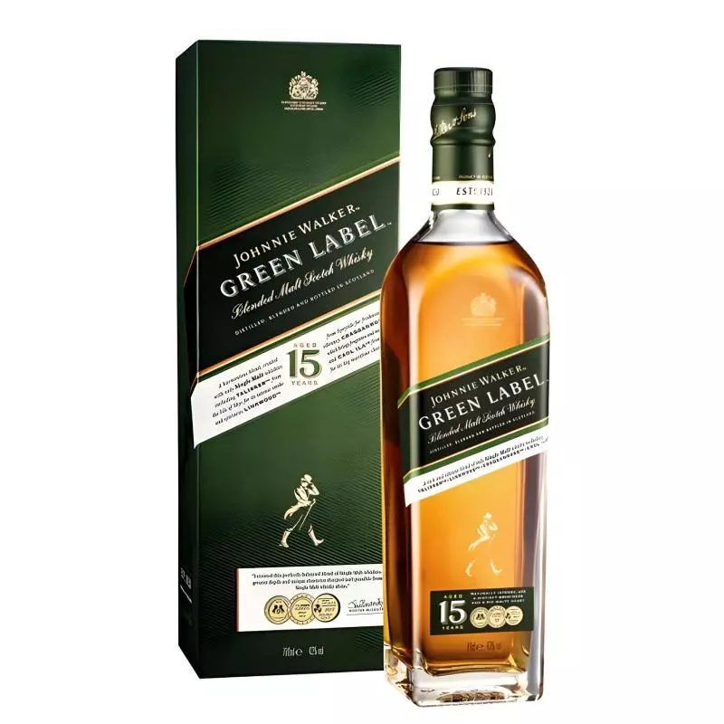 J. WALKER GREEN LABEL 750 ML