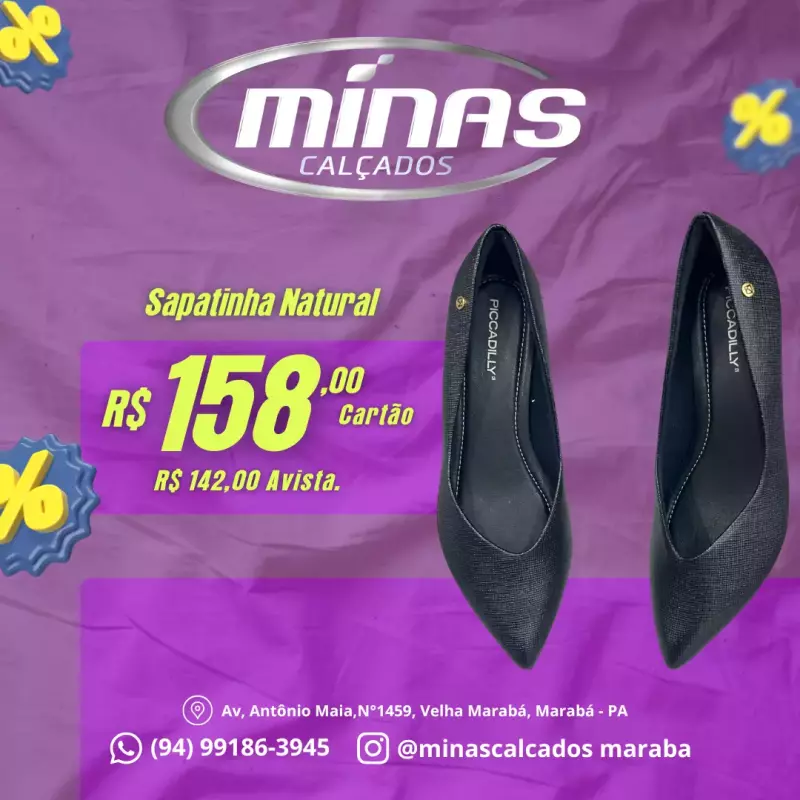 Scarpin Preta RF:740020