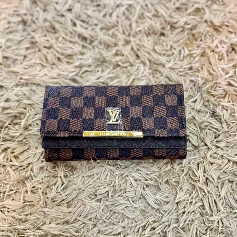 BILLETERA LV BROWN CUADROS