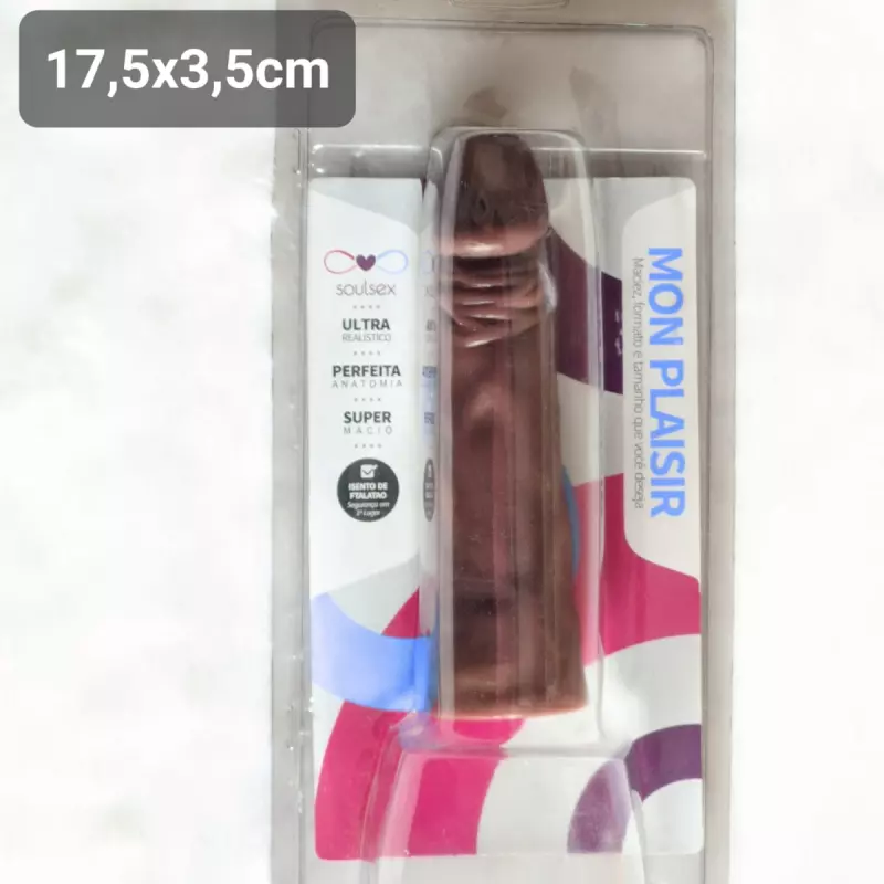 Prótese Maciça Chocolate 17,5x3,5cm