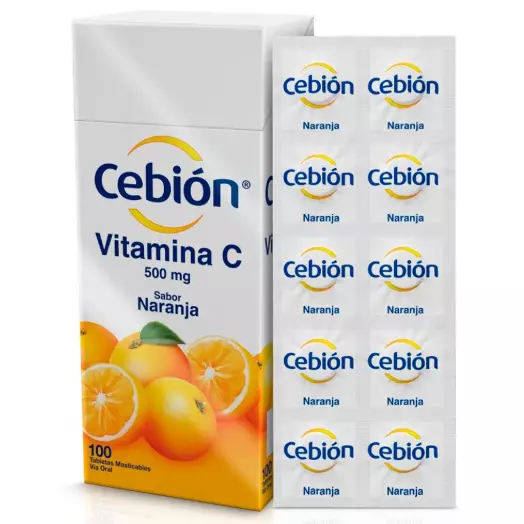 CEBION VITAMINA C NARANANJA 100 TBS