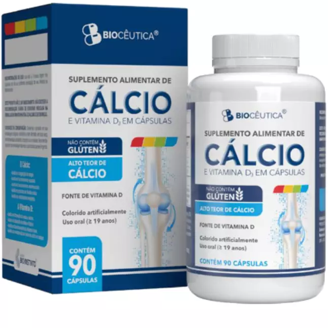 Cálcio e Vitamina D 90C - Bioceutica