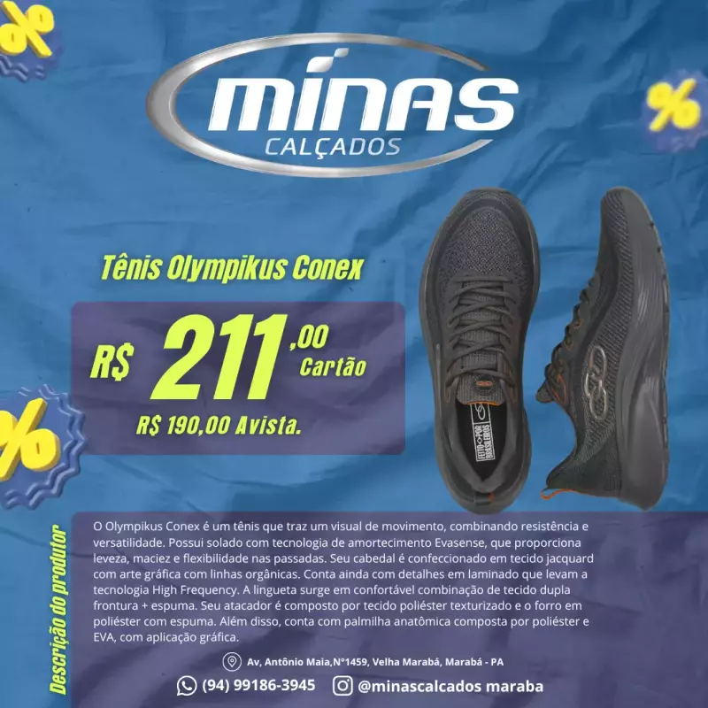 Tênis Olympikus Conex RF:43553