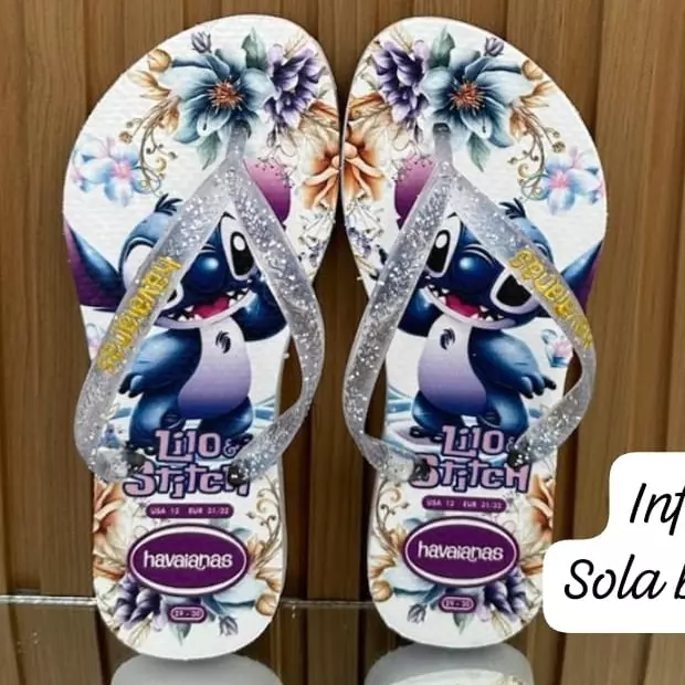 Inf fem STITCH branca tira incolor