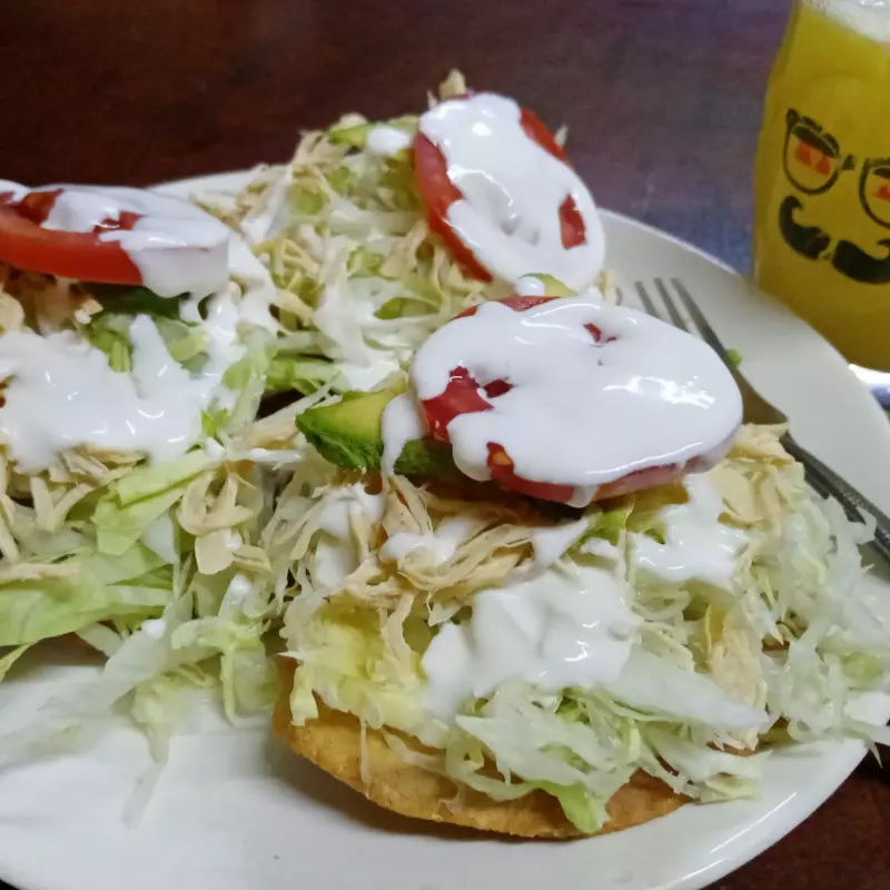 Tostadas de pollo
