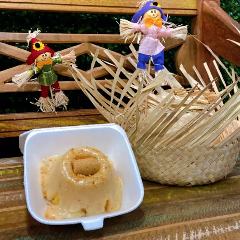 Mini vulcão - Paçoca