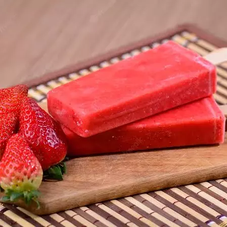Paleta morango c/ leite condensado
