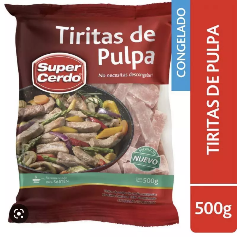 Tiritas de Pulpa de cerdo 500grs