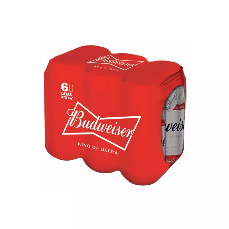 Pack Cerveza Budweiser 6 x 473 c.c.