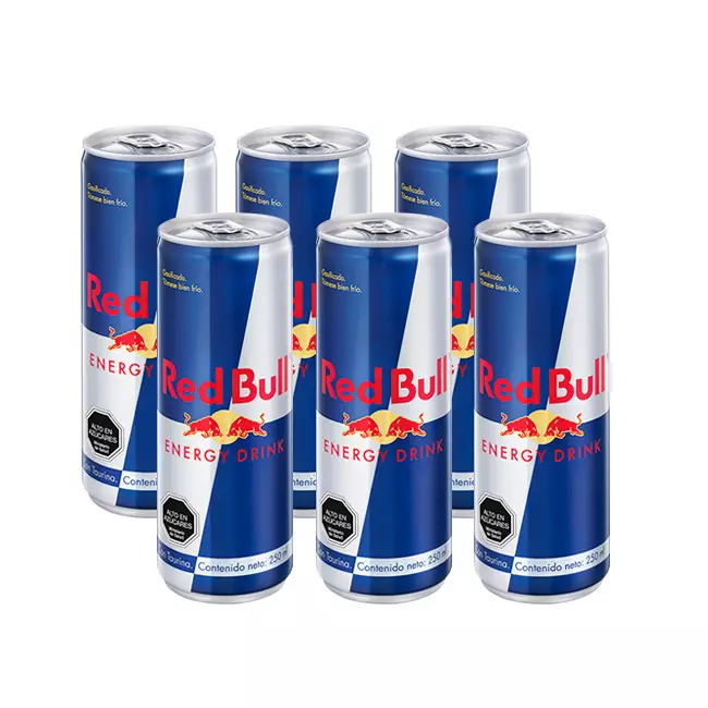 Six pack energética redbull 250cc
