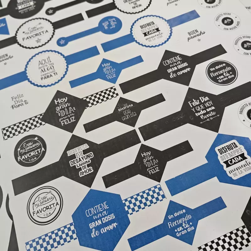 Hoja pretroquelada frascos Hombre