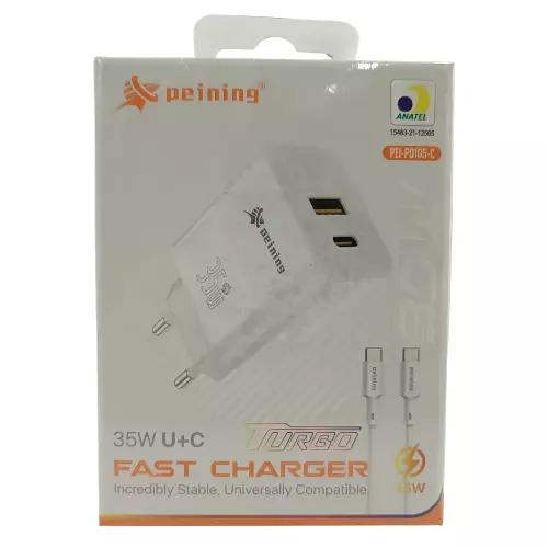 CARREGADOR TURBO TIPO-C PEI-PD105-C