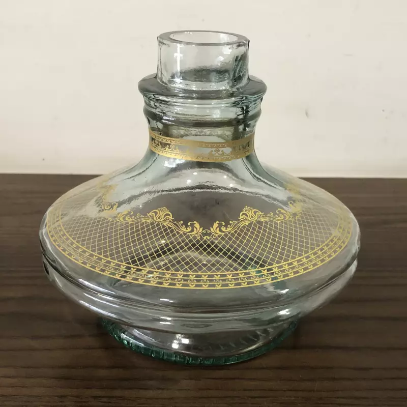 Vaso Aladim transparente decorado