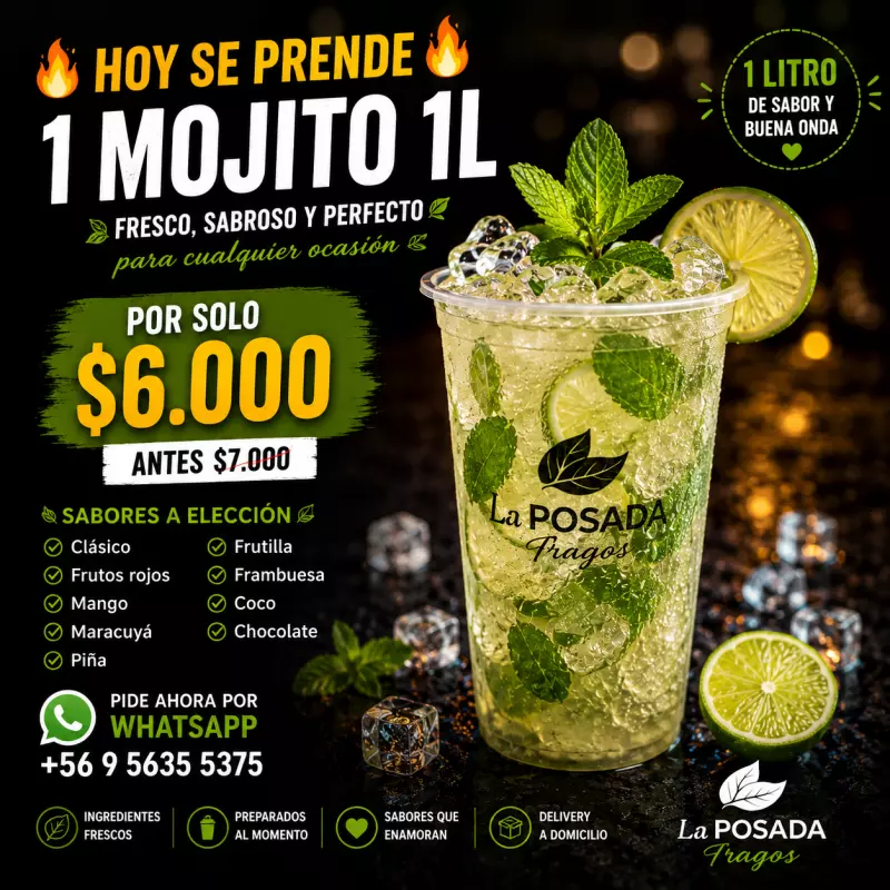 Mojito Cubano 1L