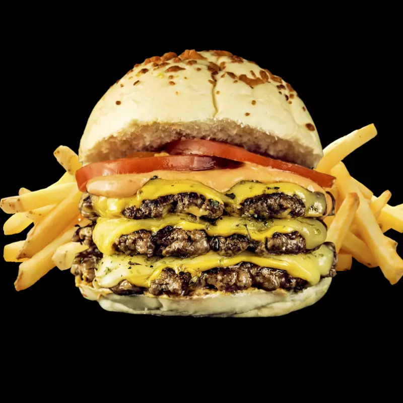 Provoletarda Triple + Papas Fritas